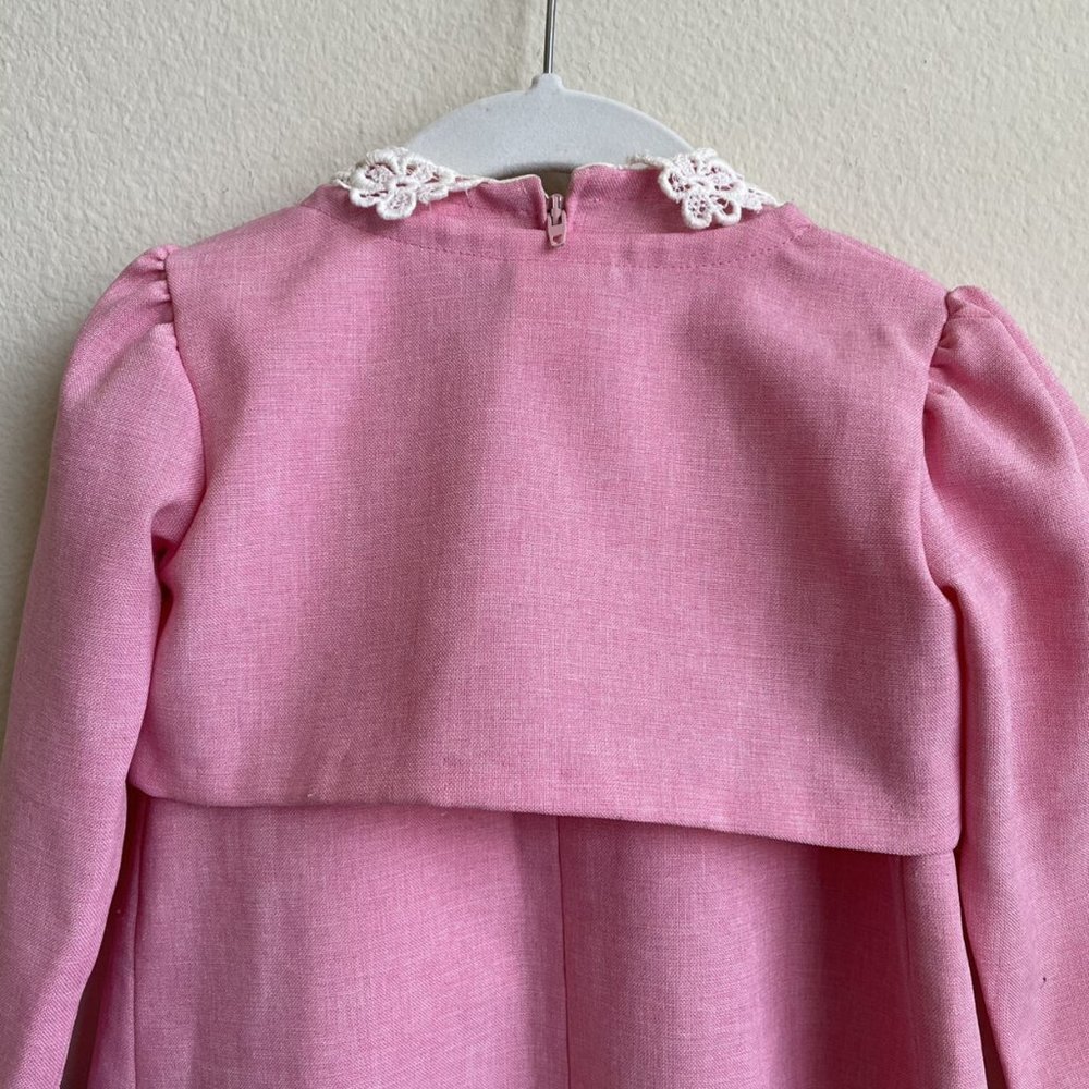 Vintage Pleated Shift Dress w/ Cropped Jacket - Picture 5 of 15